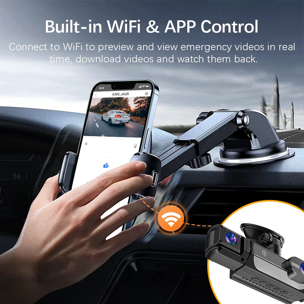 Smart Dash Cam with Wi-Fi